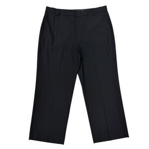 Vince Black Wool-Blend Wide-Leg Tailored Pants Women’s 20 Classic Career NWT